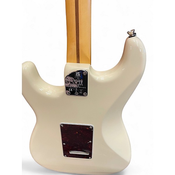 Used 2021 Fender American Standard Stratocaster Olympic White Solid Body Electric Guitar