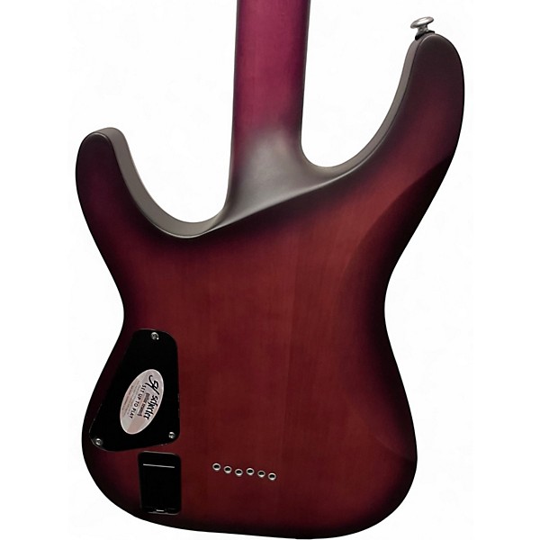 Used Schecter Guitar Research C1 Platinum SATIN PURPLE BURST Solid Body Electric Guitar