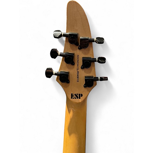 Used ESP LTD H100FM Trans Amber Solid Body Electric Guitar