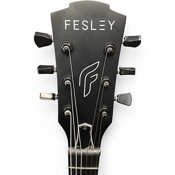 Used Fesley FLP DELUXE Black Solid Body Electric Guitar