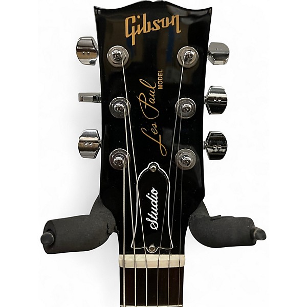 Used Gibson Les Paul Studio Black Solid Body Electric Guitar