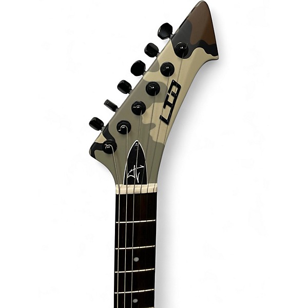 Used ESP LTD James Hetfield Snakebyte KUIU Camo Solid Body Electric Guitar