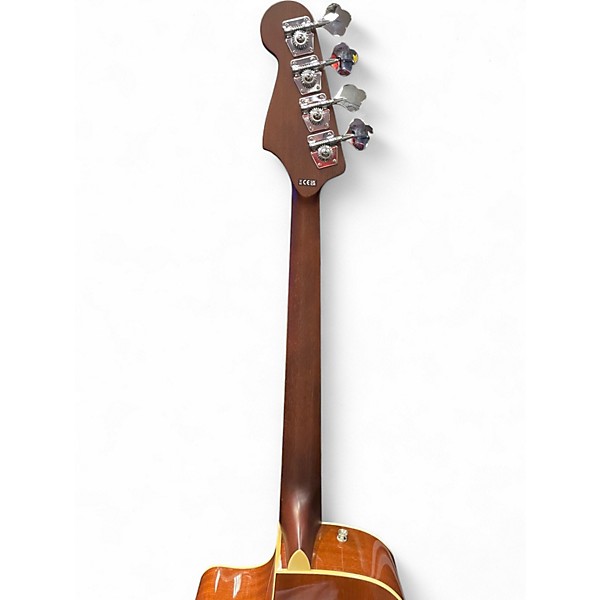 Used Fender Kingman Acoustic Electric Bass 2 Tone Sunburst Acoustic Bass Guitar