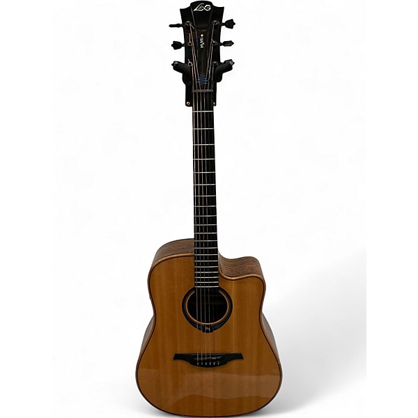 Used Lag Guitars THV30DCE Natural Acoustic Electric Guitar