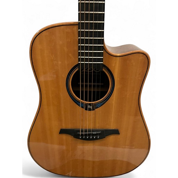 Used Lag Guitars THV30DCE Natural Acoustic Electric Guitar