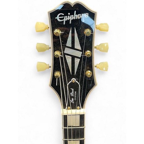 Used Epiphone Les Paul Custom P-90 Black Solid Body Electric Guitar