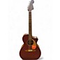 Used Fender Newporter Player Flat Red Acoustic Electric Guitar thumbnail