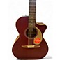 Used Fender Newporter Player Flat Red Acoustic Electric Guitar