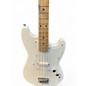Used Squier Bronco White Electric Bass Guitar