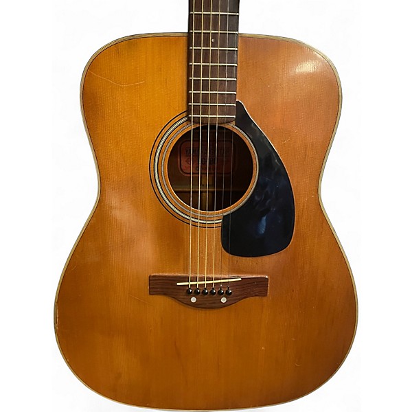 Vintage 1960s Yamaha FG-180 Red Label Natural Acoustic Guitar