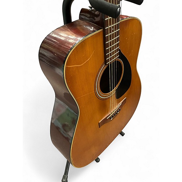 Vintage 1960s Yamaha FG-180 Red Label Natural Acoustic Guitar