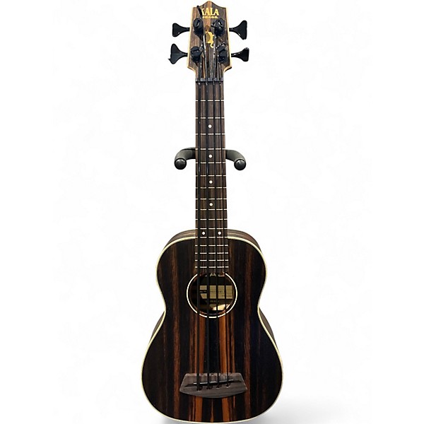 Used Kala Ubass Bass Striped Brown Ukulele