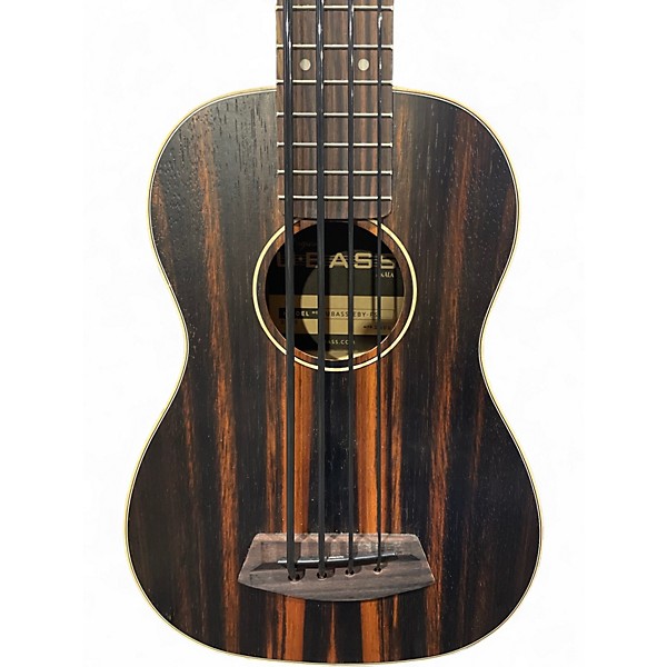 Used Kala Ubass Bass Striped Brown Ukulele