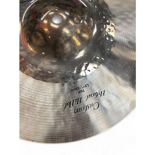 Used Zildjian 13.25in K Custom Hybrid Hi Hat Pair Cymbal