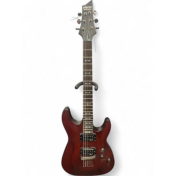 Used Schecter Guitar Research Omen 6 Satin Walnut Solid Body Electric Guitar