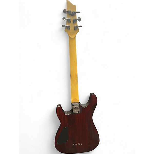 Used Schecter Guitar Research Omen 6 Satin Walnut Solid Body Electric Guitar