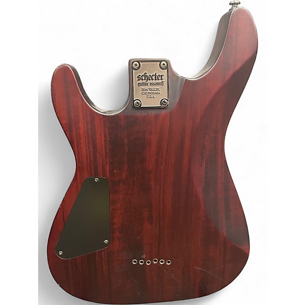 Used Schecter Guitar Research Omen 6 Satin Walnut Solid Body Electric Guitar