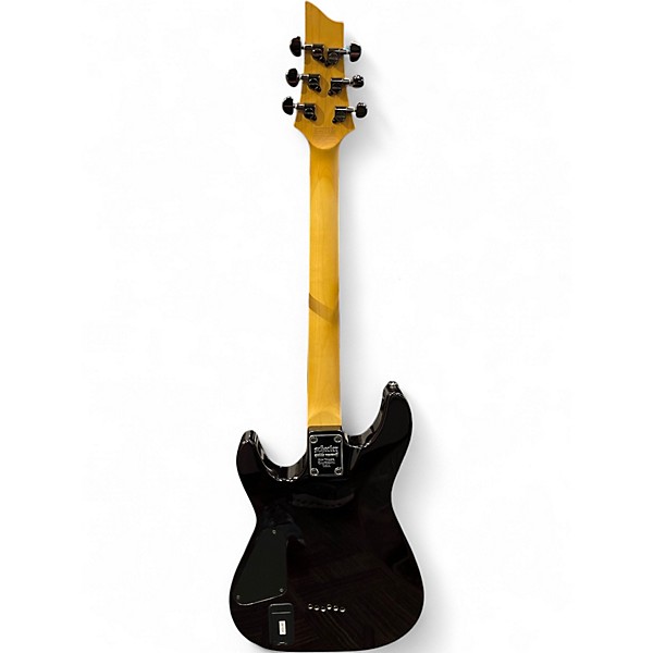 Used Schecter Guitar Research Demon 6 Trans Red Solid Body Electric Guitar