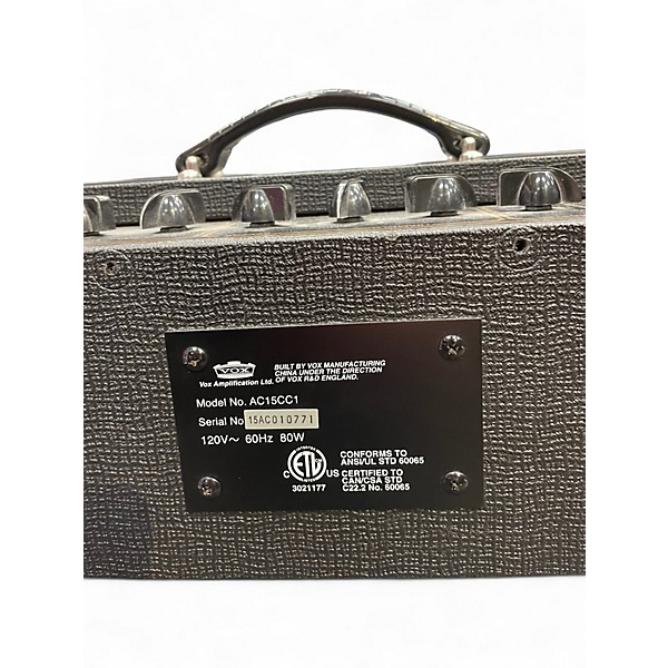 Used VOX AC15CC1 15W 1X12 Tube Guitar Combo Amp