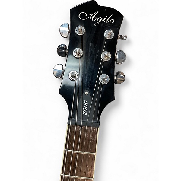 Used Agile AL-2000 Natural Splatted Solid Body Electric Guitar
