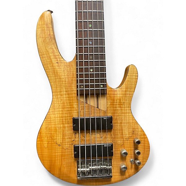Used ESP LTD B206SM 6 String Natural Electric Bass Guitar
