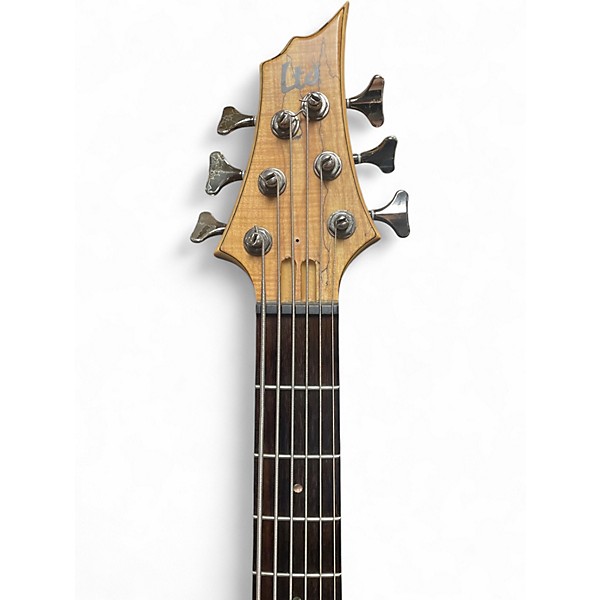 Used ESP LTD B206SM 6 String Natural Electric Bass Guitar