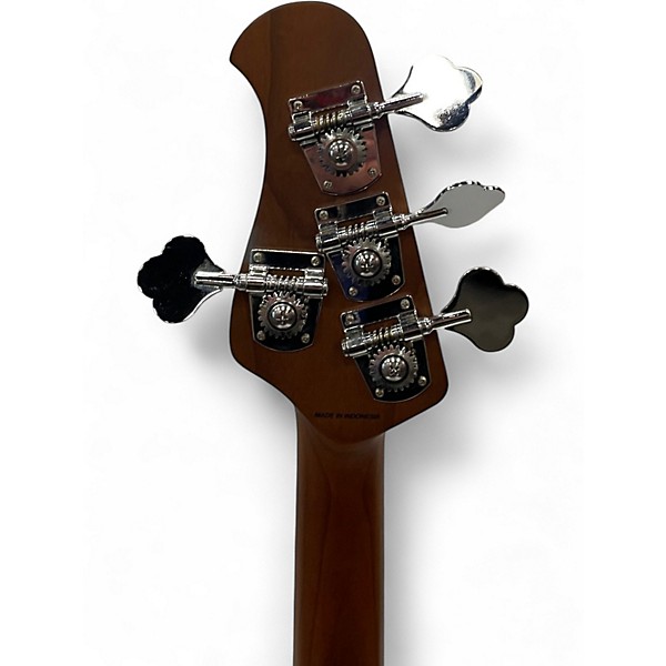 Used 2022 Sterling by Music Man Ray34 Firemist Silver Electric Bass Guitar