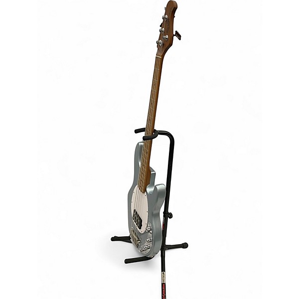 Used 2022 Sterling by Music Man Ray34 Firemist Silver Electric Bass Guitar