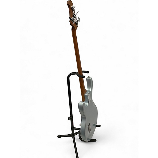 Used 2022 Sterling by Music Man Ray34 Firemist Silver Electric Bass Guitar