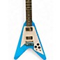 Used Epiphone Flying V 70's  Maui Blue Solid Body Electric Guitar
