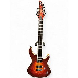 Used Mayones REGIUS 7 QUILTED SUNBURST Solid Body Electric Guitar