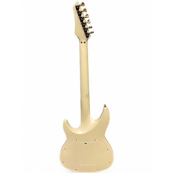 Used Aristides 060 WHITE WITH BLACK STRIPES Solid Body Electric Guitar