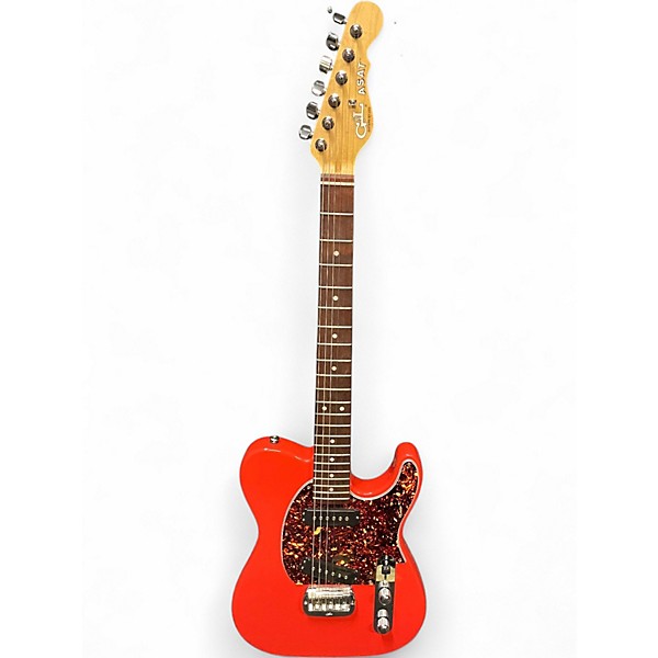 Used G&L FULLERTON SERIES ASAT RED Solid Body Electric Guitar