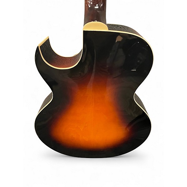 Used The Lore LH-350 VS Violin Sunburst Hollow Body Electric Guitar