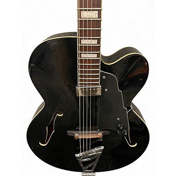 Used D'Angelico Premier EXL-1 Black Hollow Body Electric Guitar