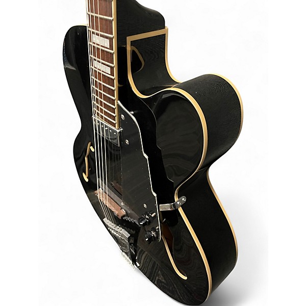 Used D'Angelico Premier EXL-1 Black Hollow Body Electric Guitar