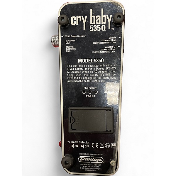 Used Dunlop 535Q Cry Baby Multi-Wah Effect Pedal