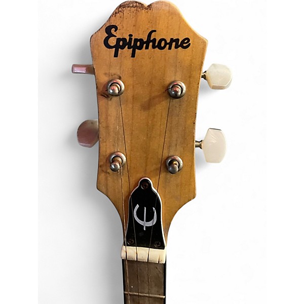 Used Epiphone 5 String Banjo White Banjo