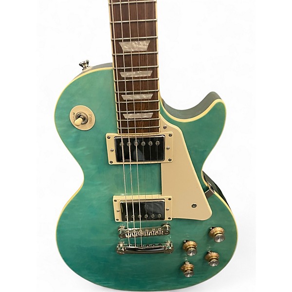 Used Epiphone Les Paul Standard Trans Blue Solid Body Electric Guitar