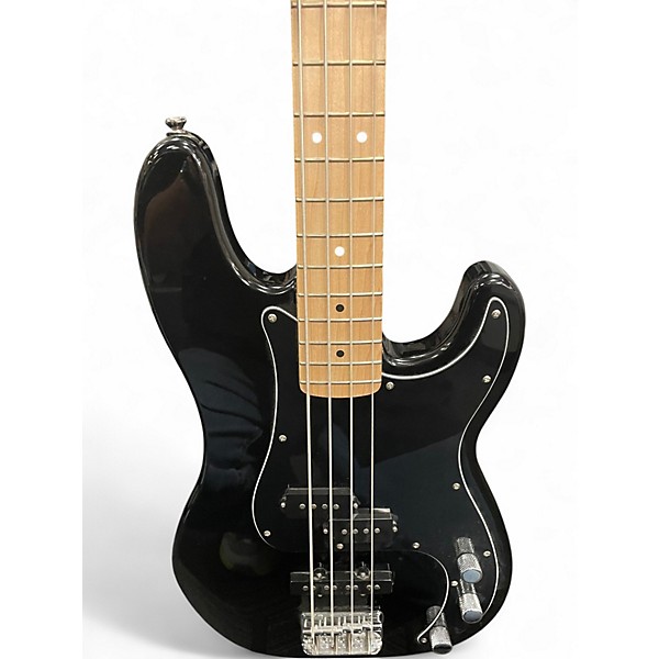 Used Squier Precision Bass Black Electric Bass Guitar