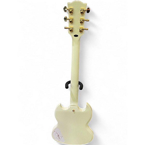 Used Epiphone Les Paul Custom White Solid Body Electric Guitar
