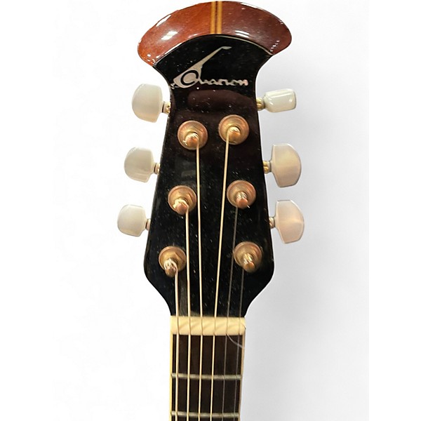 Used 2010s Ovation C2078AX Custom Elite Black Acoustic Electric Guitar