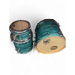 Used SJC Drums 3 Piece PROVIDENCE OYSTER MARINE Drum Kit