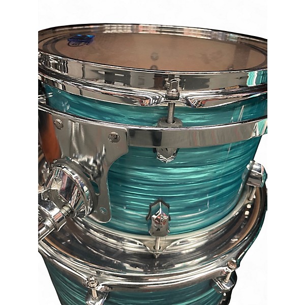 Used SJC Drums 3 Piece PROVIDENCE OYSTER MARINE Drum Kit