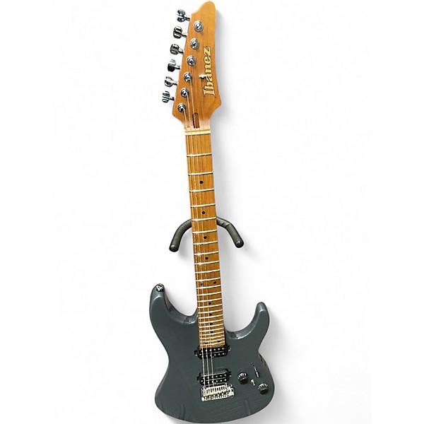 Used Ibanez AZ2404 PRESTIGE METALLIC GREY Solid Body Electric Guitar