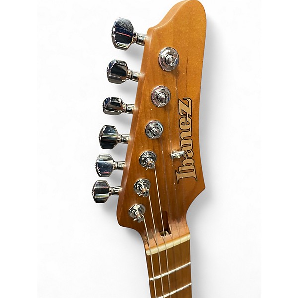 Used Ibanez AZ2404 PRESTIGE METALLIC GREY Solid Body Electric Guitar