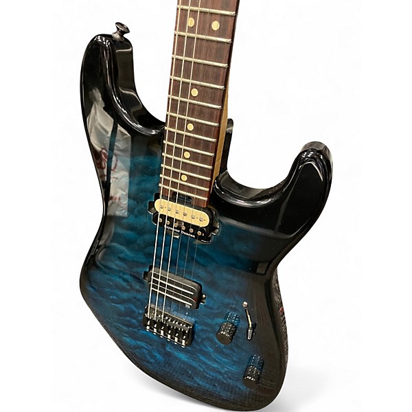 Used 2016 Charvel Pro Mod San Dimas HH HT Trans Blue Burst Solid Body Electric Guitar