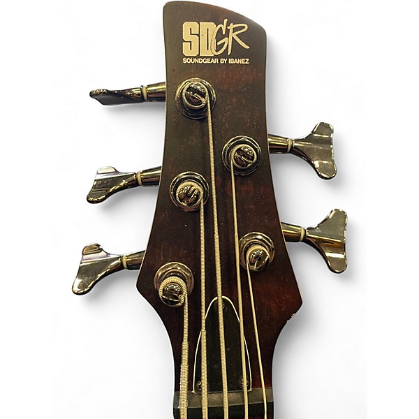 Used Ibanez SR505 5 String NATURAL Electric Bass Guitar
