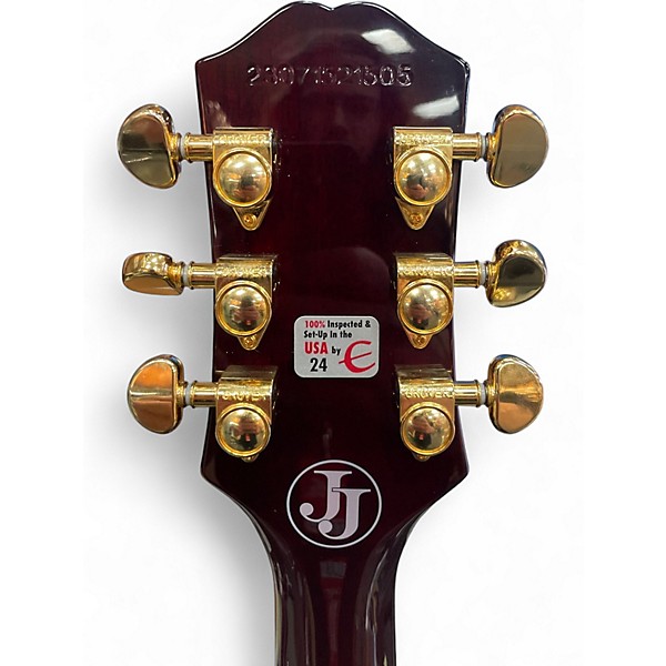 Used Epiphone Jerry Cantrell "Wino" Les Paul Custom Wine Red Solid Body Electric Guitar