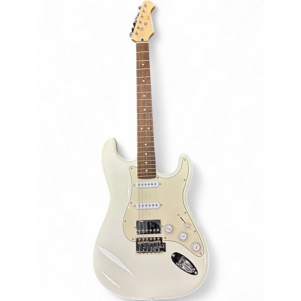 Used Donner Seeker White Solid Body Electric Guitar